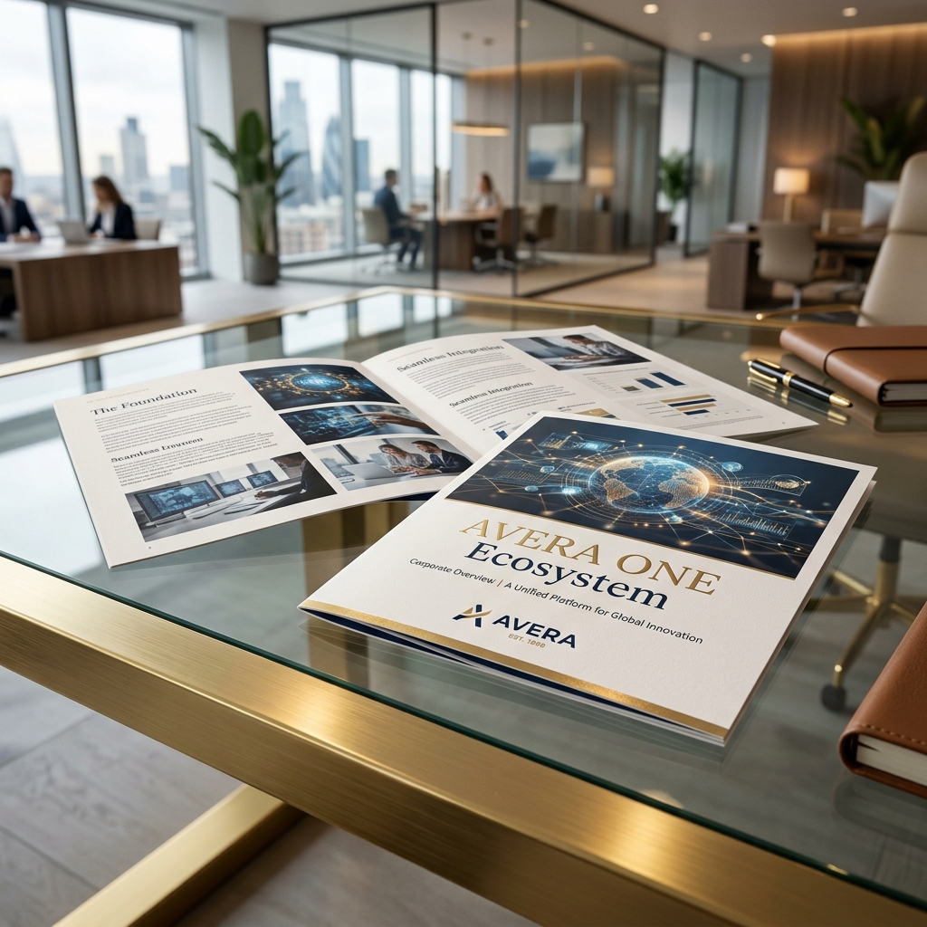 Avera One Corporate Brochure Mockup